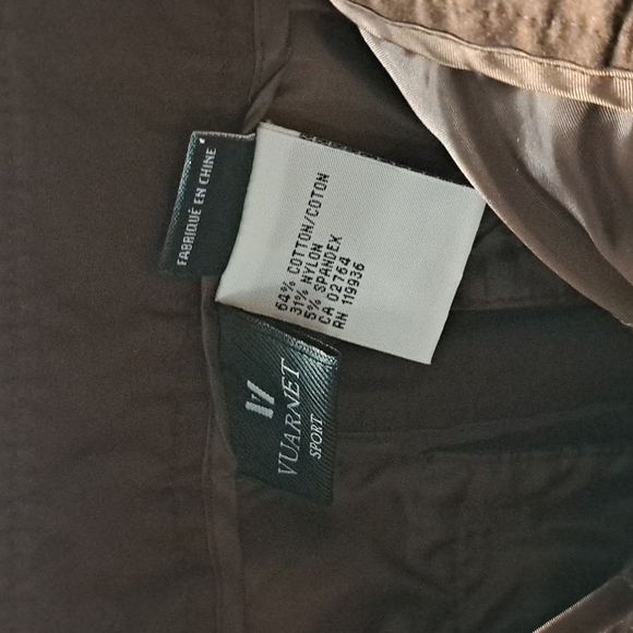 Vuarnet Sport Retro Brown Zip Off Athletic Pants - Picture 5 of 5